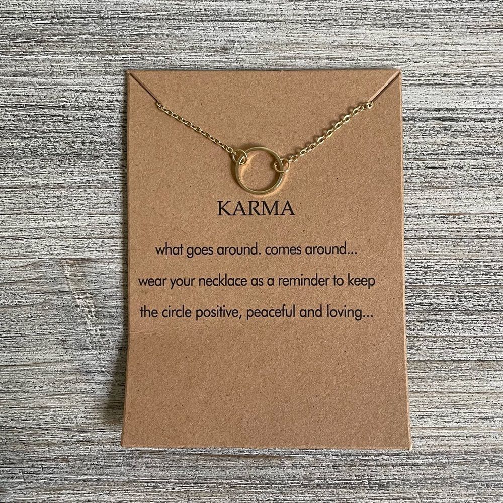 Karma Circle Necklace - Gold